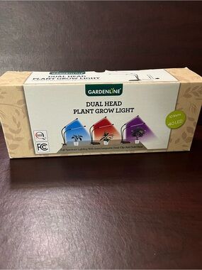 Dual-Head Plant Grow Light — White